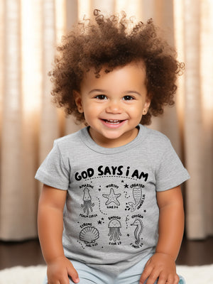 God Says I Am Kids T-shirt