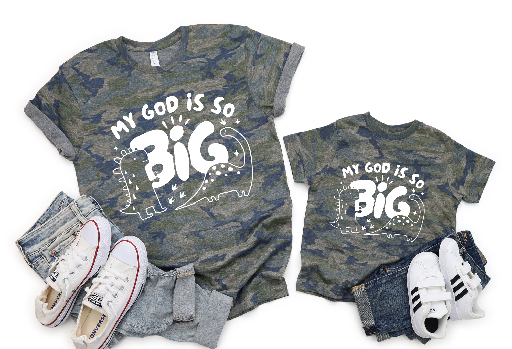 My God Is So Big Kids T-shirt - Camo