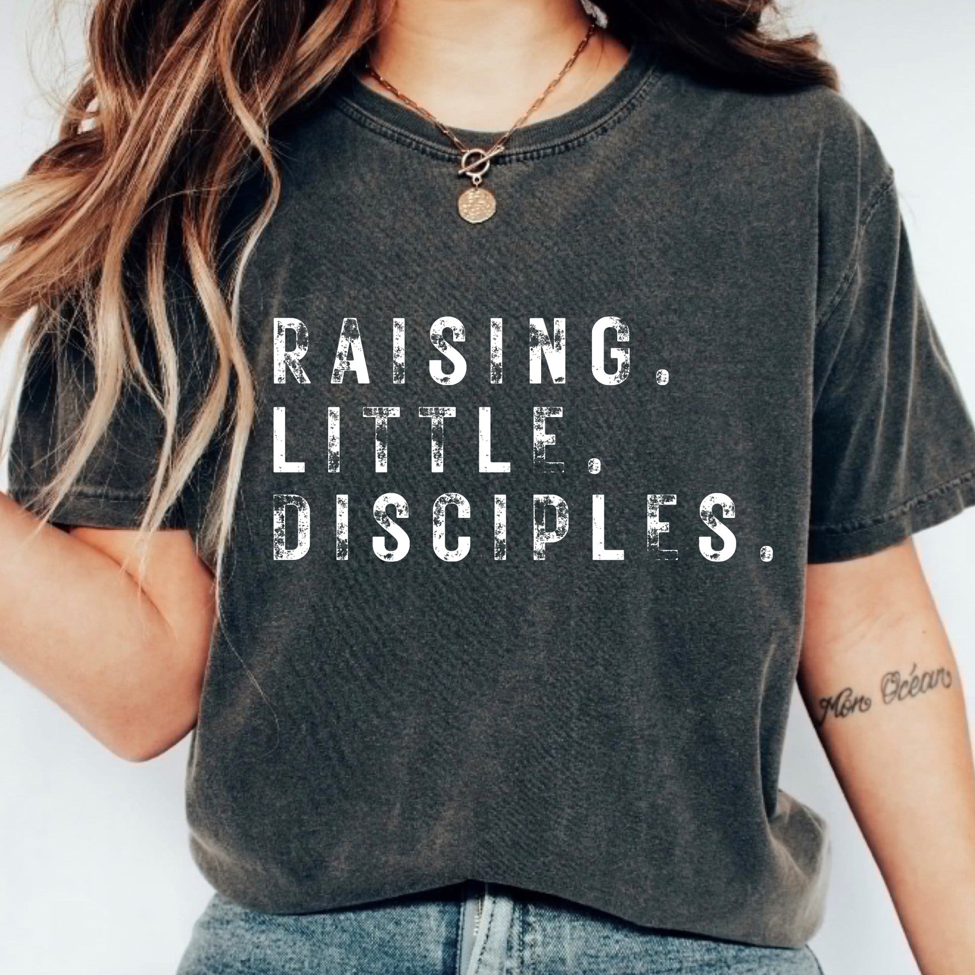 Raising Little Disciples T-Shirt - Pepper