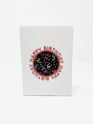Birthday In The Round Card (Blank)