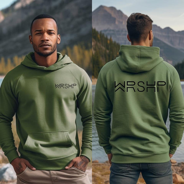 WRSHP (Worship) Mens Hoodie - The Middle Marketplace