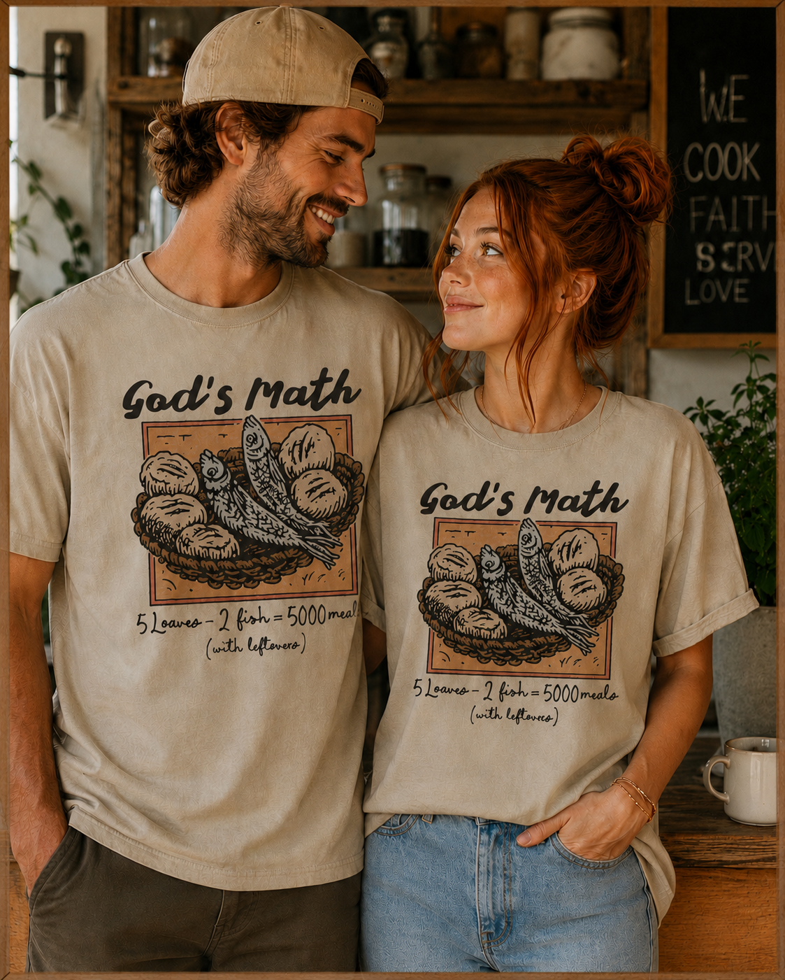 God’s Math Vintage Christian T-shirt