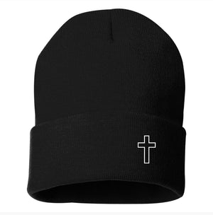 Cross Embroidered Toque