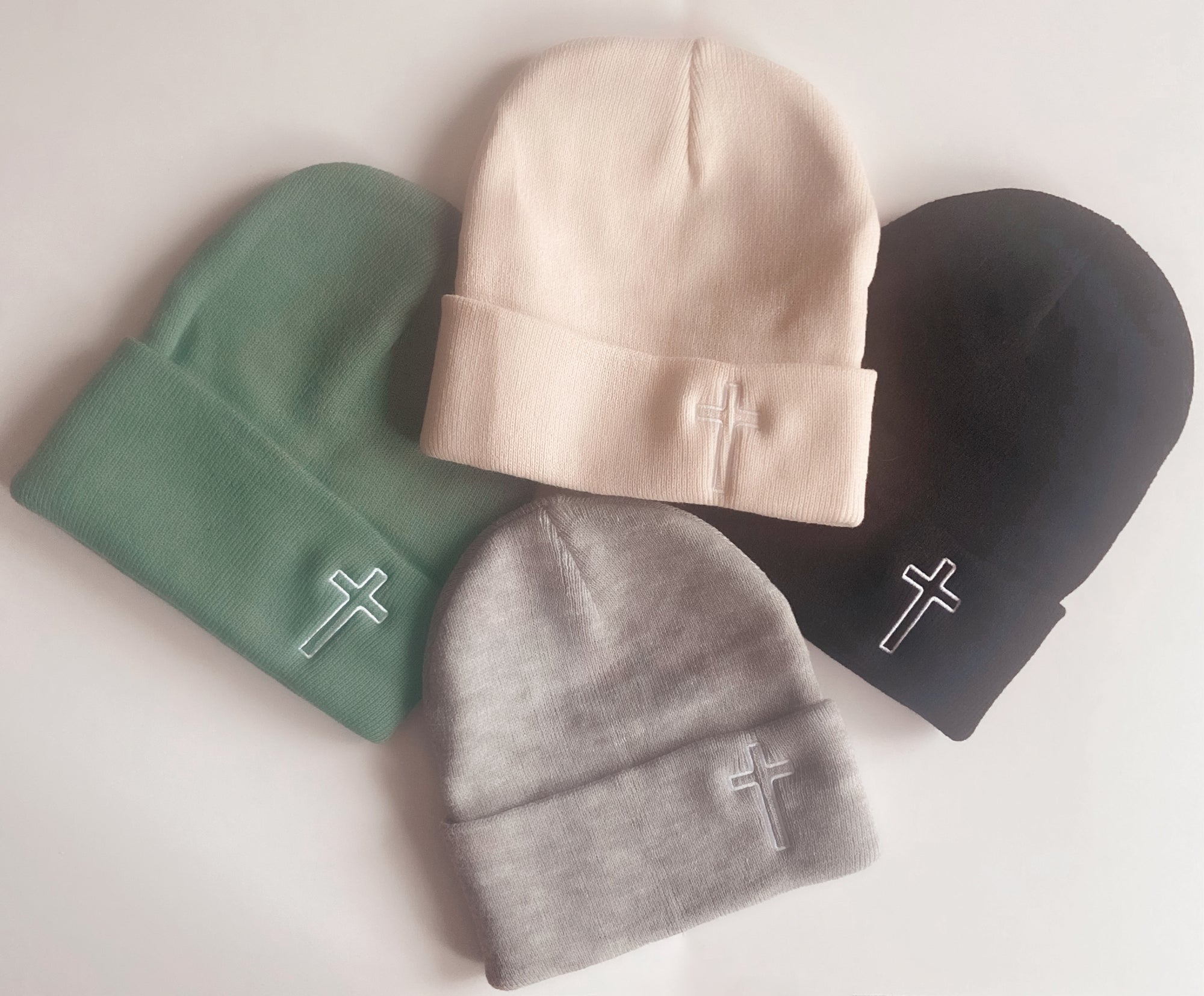Embroidered Cross Toque