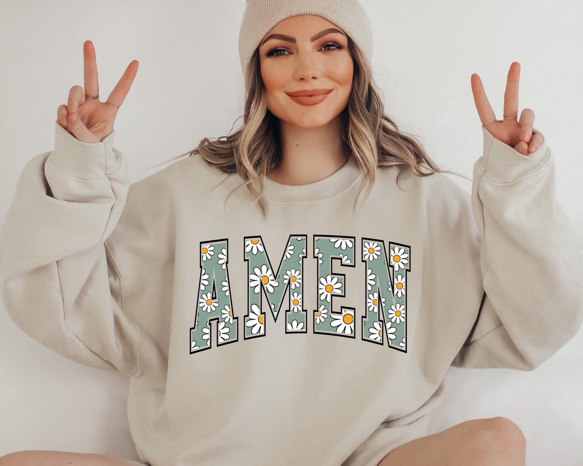 AMEN Crewneck - Sand