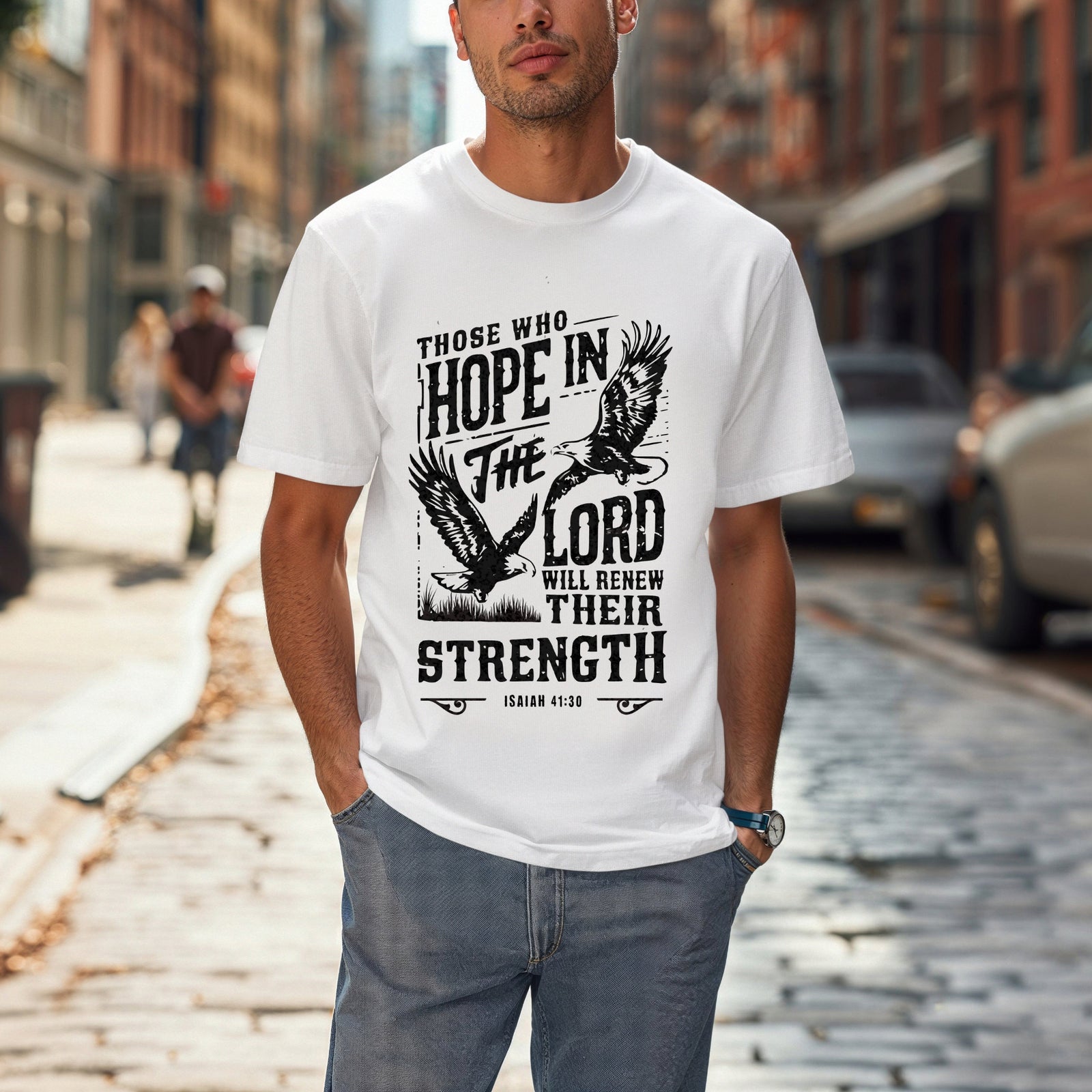 Hope In The Lord T-shirt - White