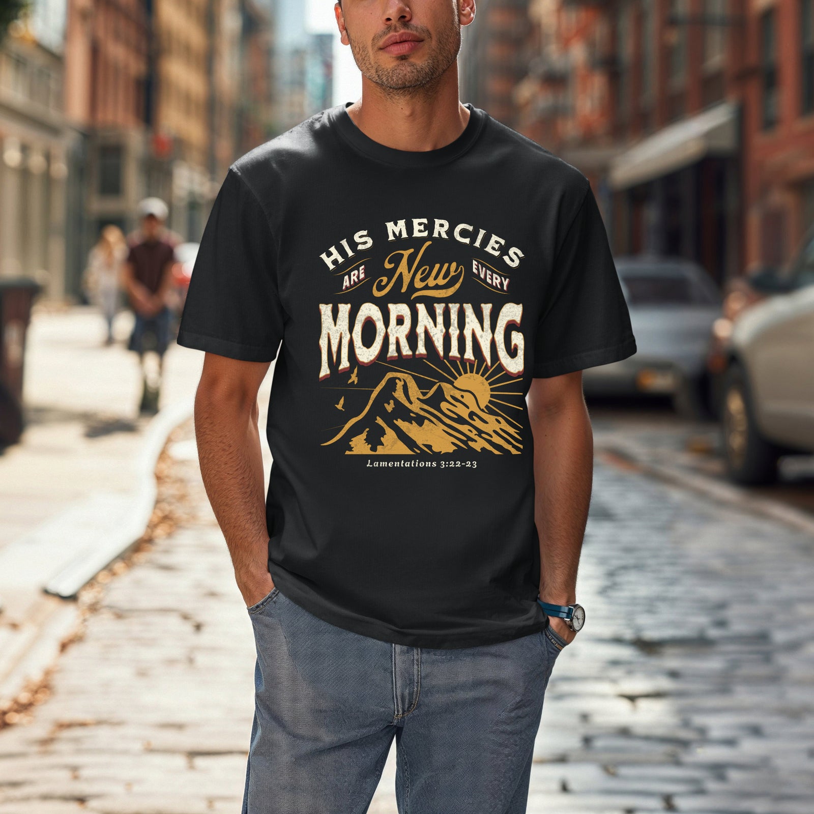 His Mercies T-shirt - Black
