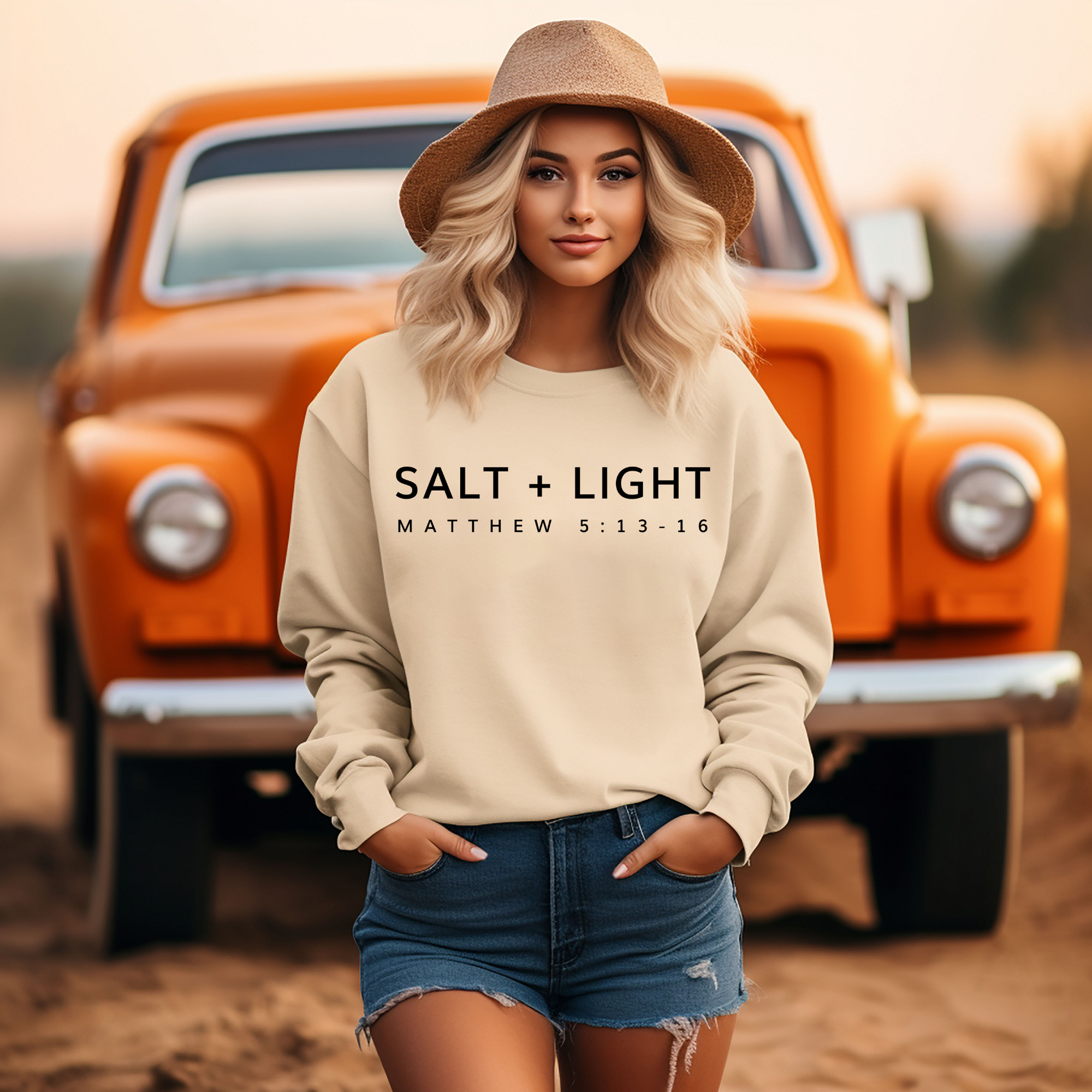 Salt & Light Crewneck - Sand