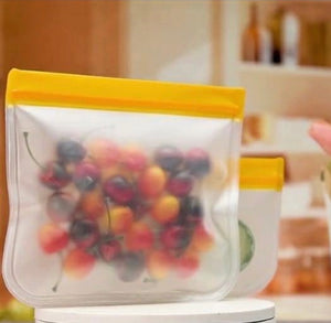 Reusable Peva Sandwich & Snack Bags (1 set/3 bags)