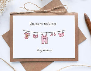 ‘Welcome Baby GIRL’ Card