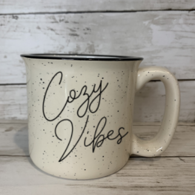 Cozy Vibes Speckled Ceramic Mug