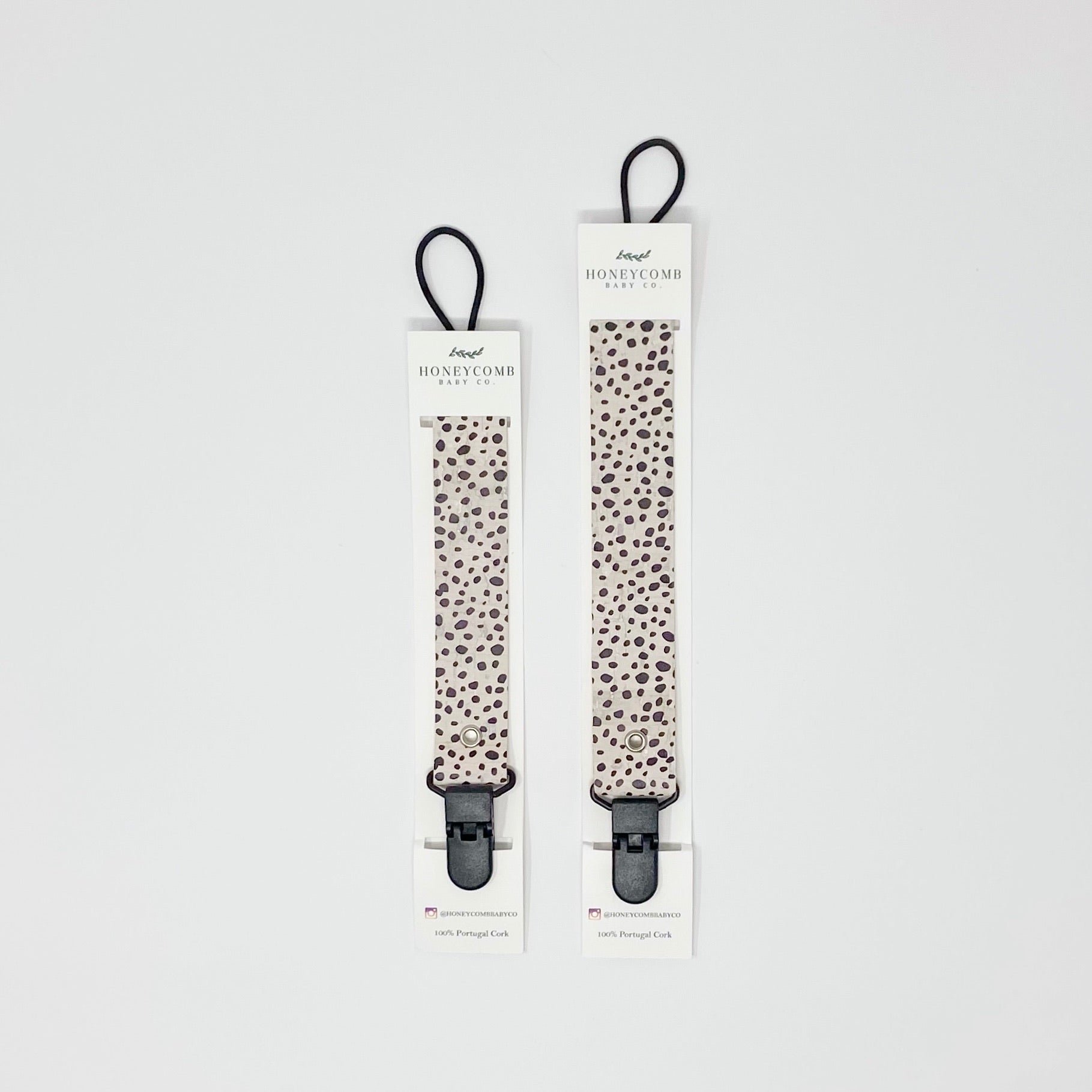 Dalmatian Cork Soother Clips