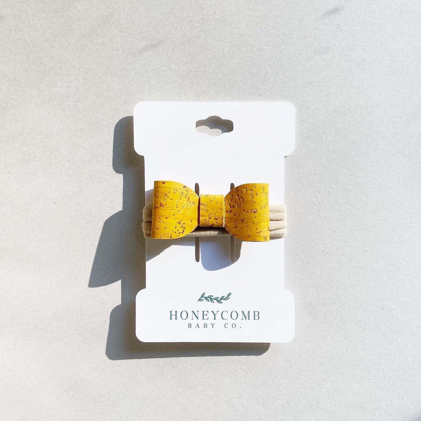Rylie Bow Headband - Mustard