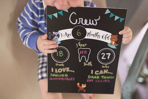 Baby Monthly Milestone Sign