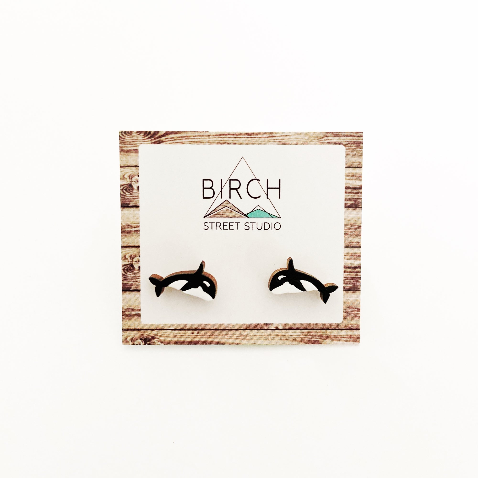 Orca Wood Earrings