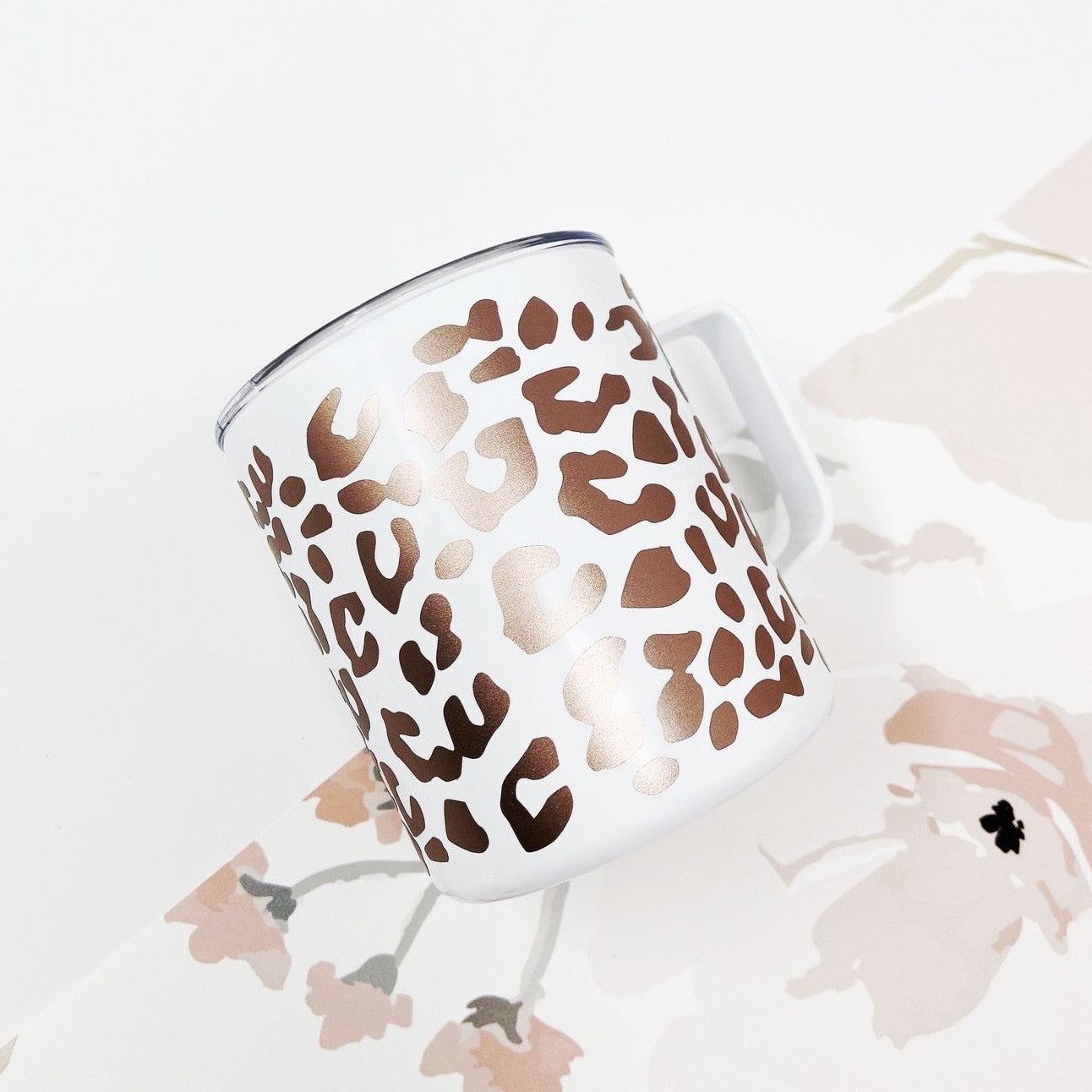 Rose Gold Leopard Townie Mug