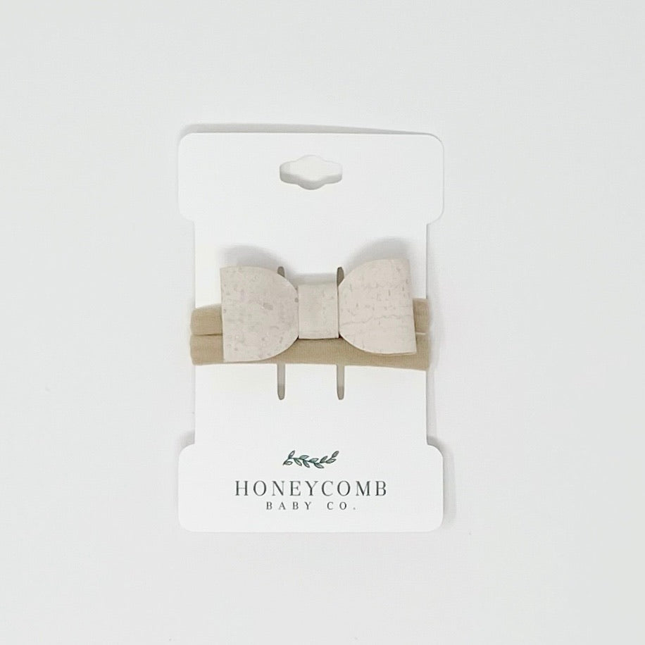 Rylie Bow Headband - Creamer