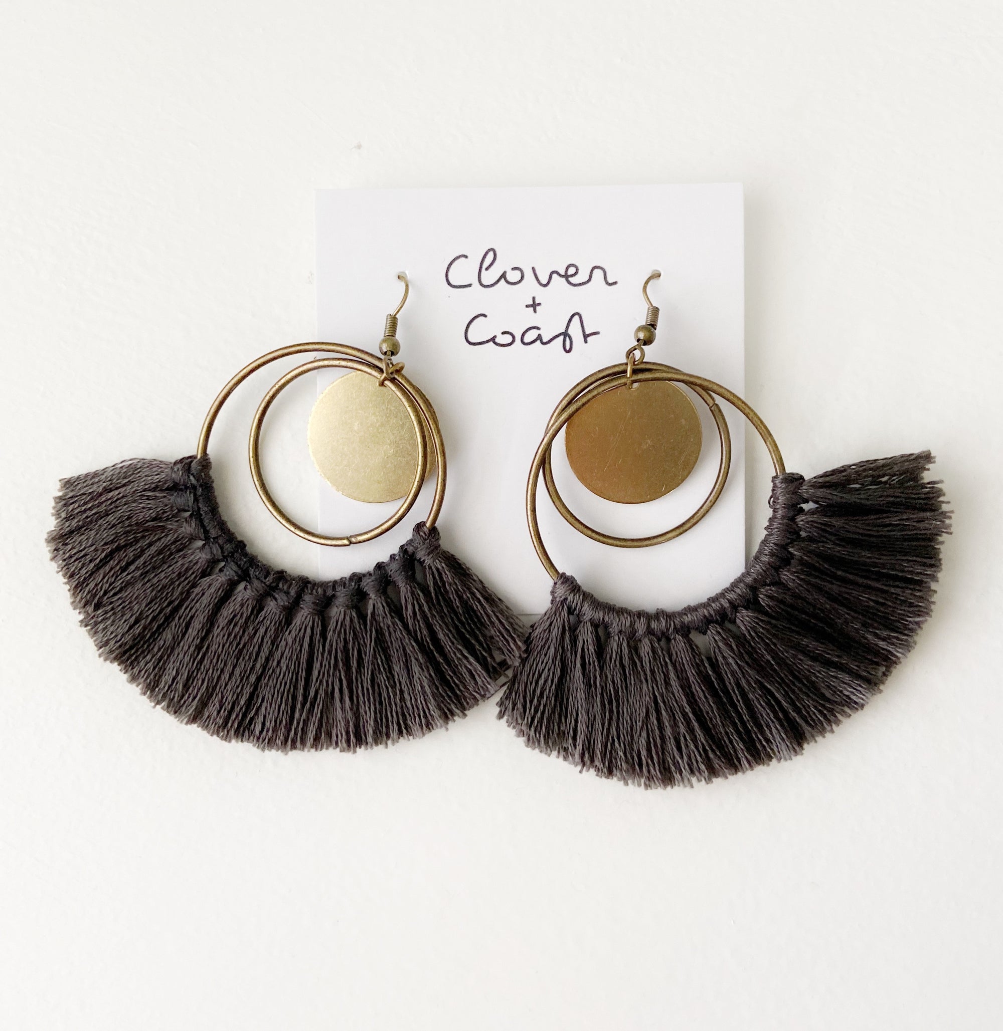 Brass Fringe Earrings