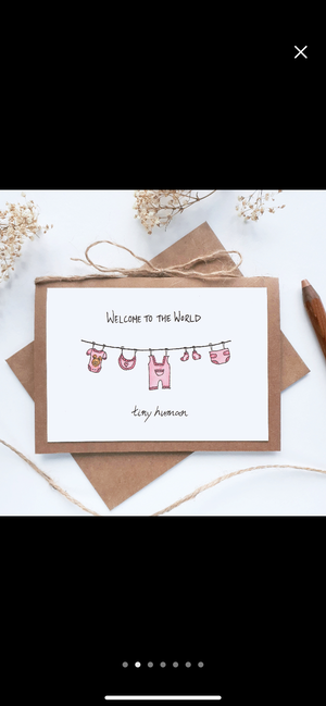 ‘Welcome Baby GIRL’ Card