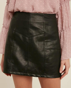 Vegan Leather Skirt