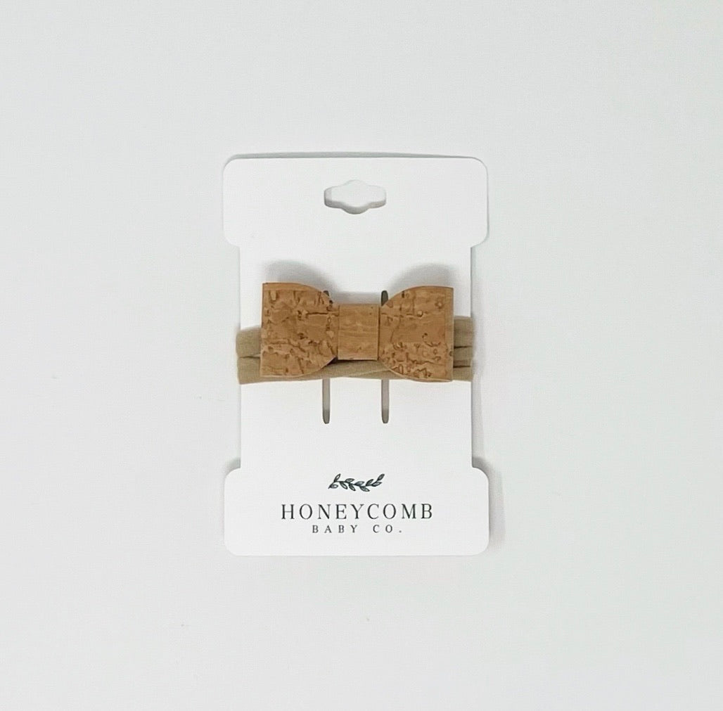 Riley Bow Headband - Natural