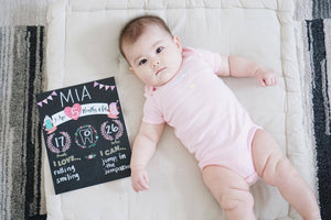 Baby Monthly Milestone Sign