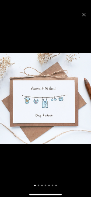 ‘Welcome Baby BOY’ Card